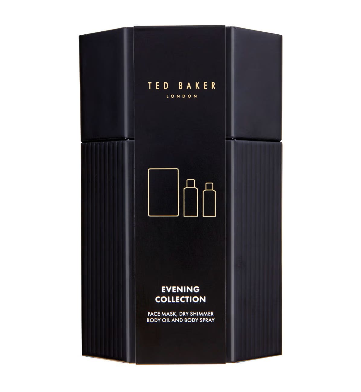 Ted baker evening collection face mask , dry shimmer body oil & body spray