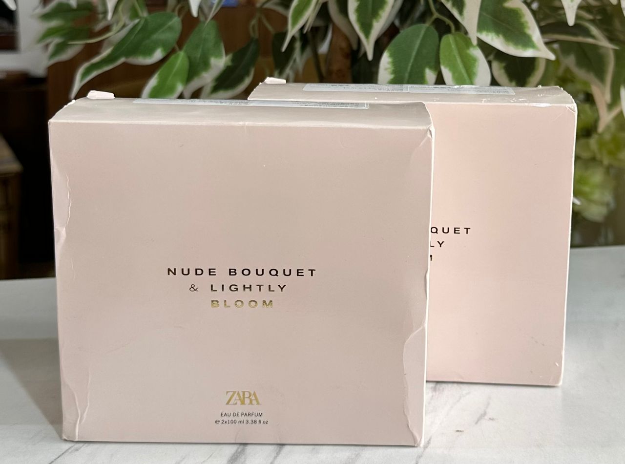 Nude bouquet & lightly bloom zara