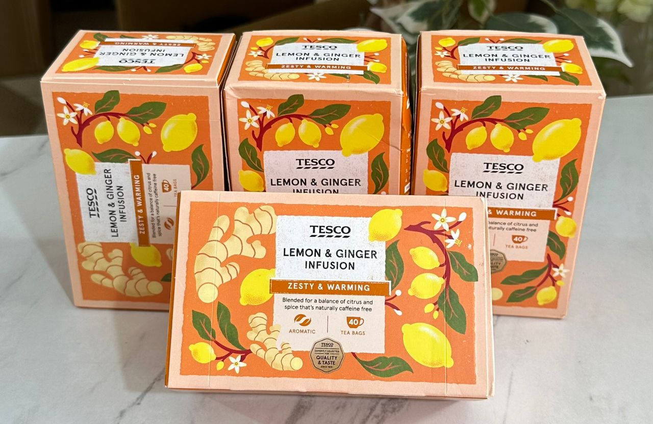 Tesco  lemon & ginger infusion