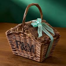 Double Lid Rattan Basket